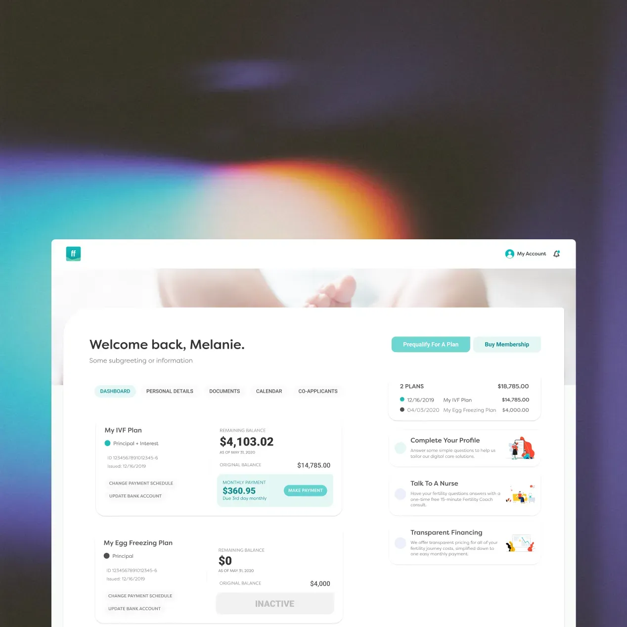 Future Family user dashboard
