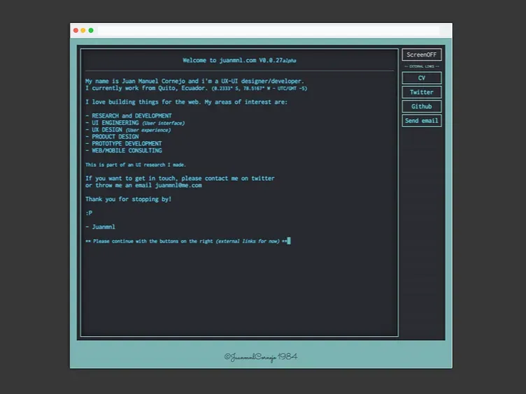Personal website 2016