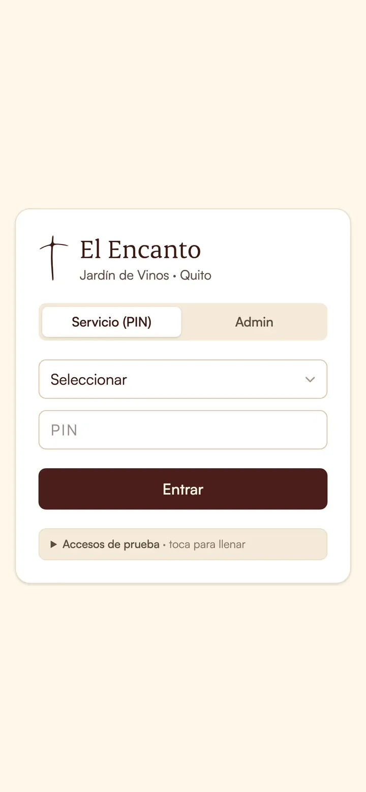 Sign-in screen