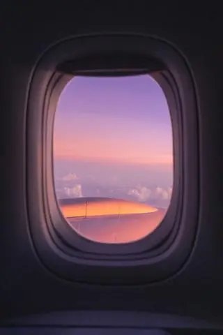 Atlantic Ocean, 2022. From the window of a plane.