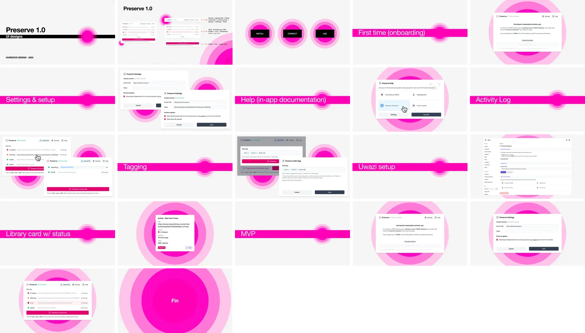 Full presentation of the V1 flow and design, and MVP