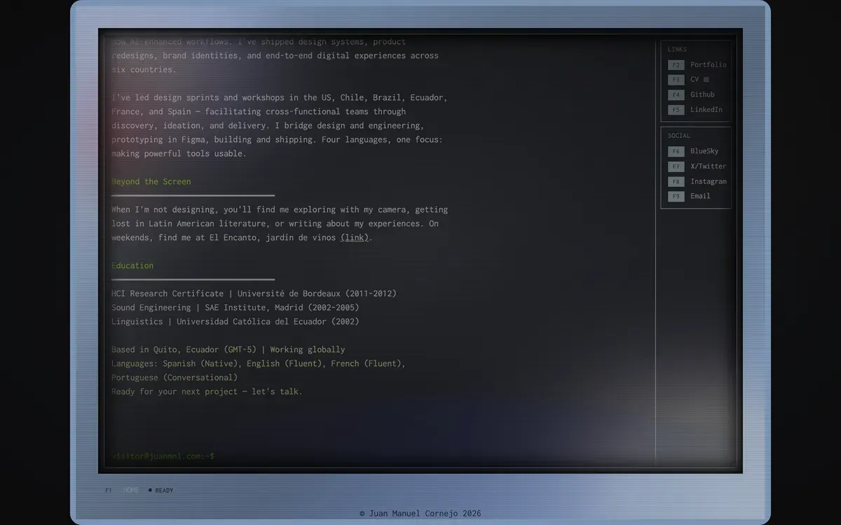 Terminus about screen