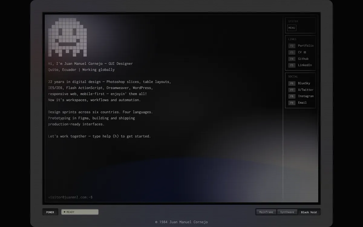 Terminus home screen